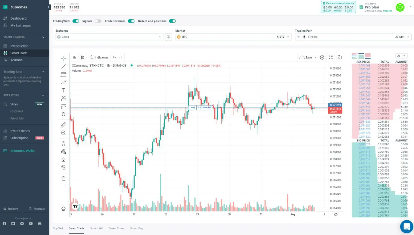 Smart trading 3Commas