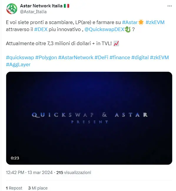Astar QuickSwap