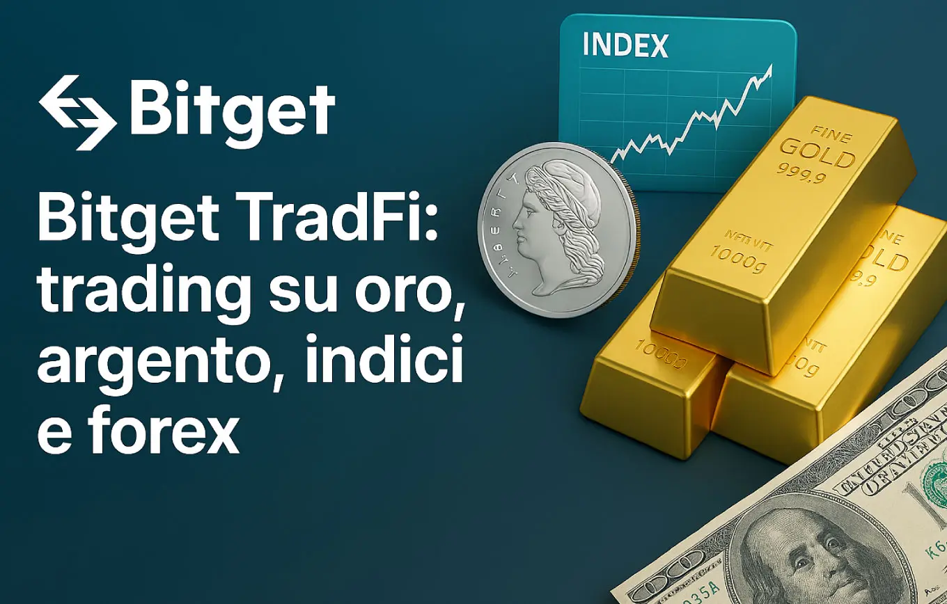 Bitget TradFi: trading su oro, argento, indici e forex (2026)