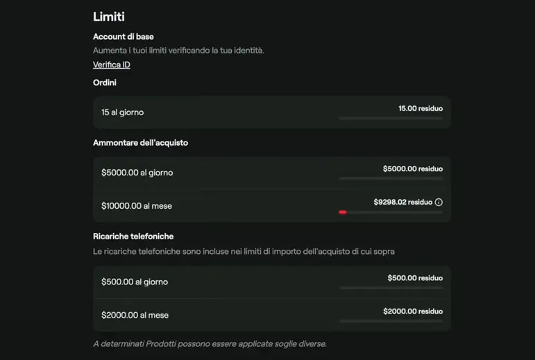 Account e privacy