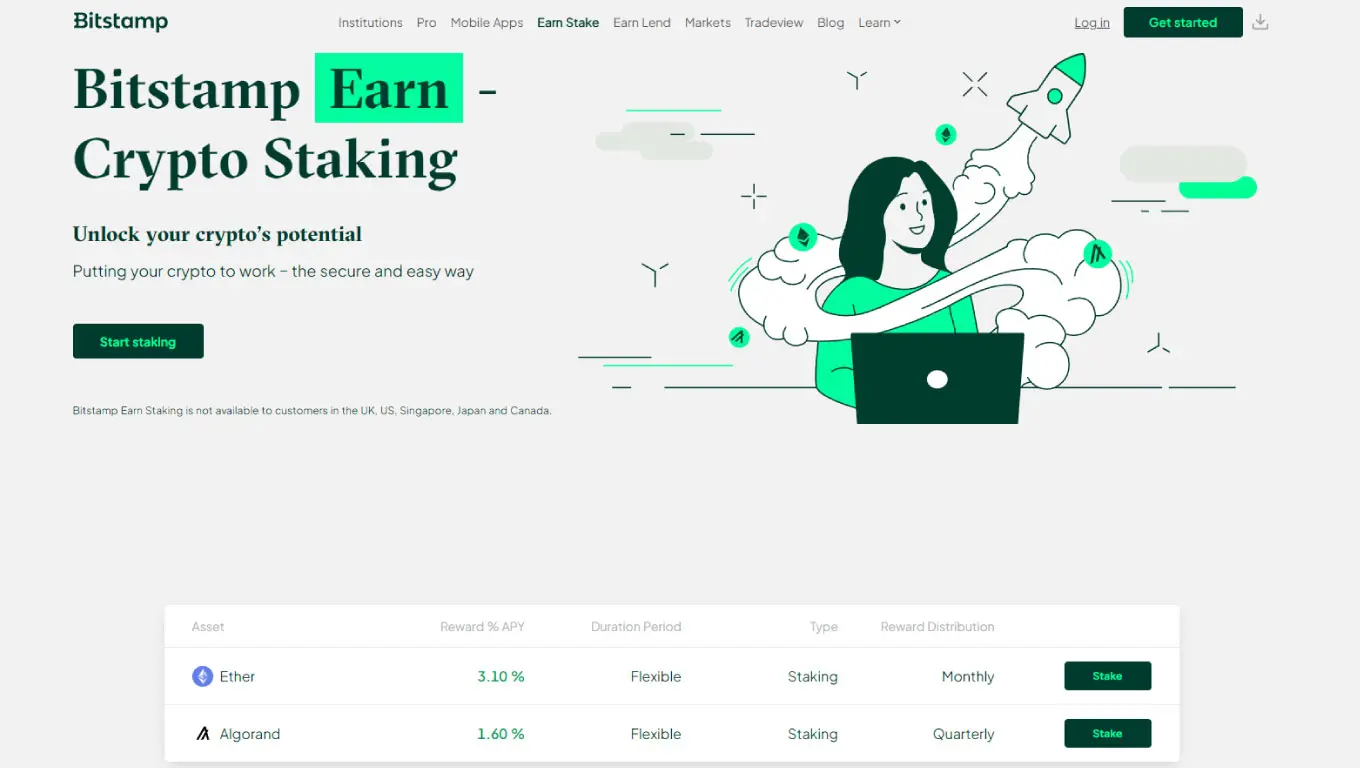 Earn Stake Bitstamp