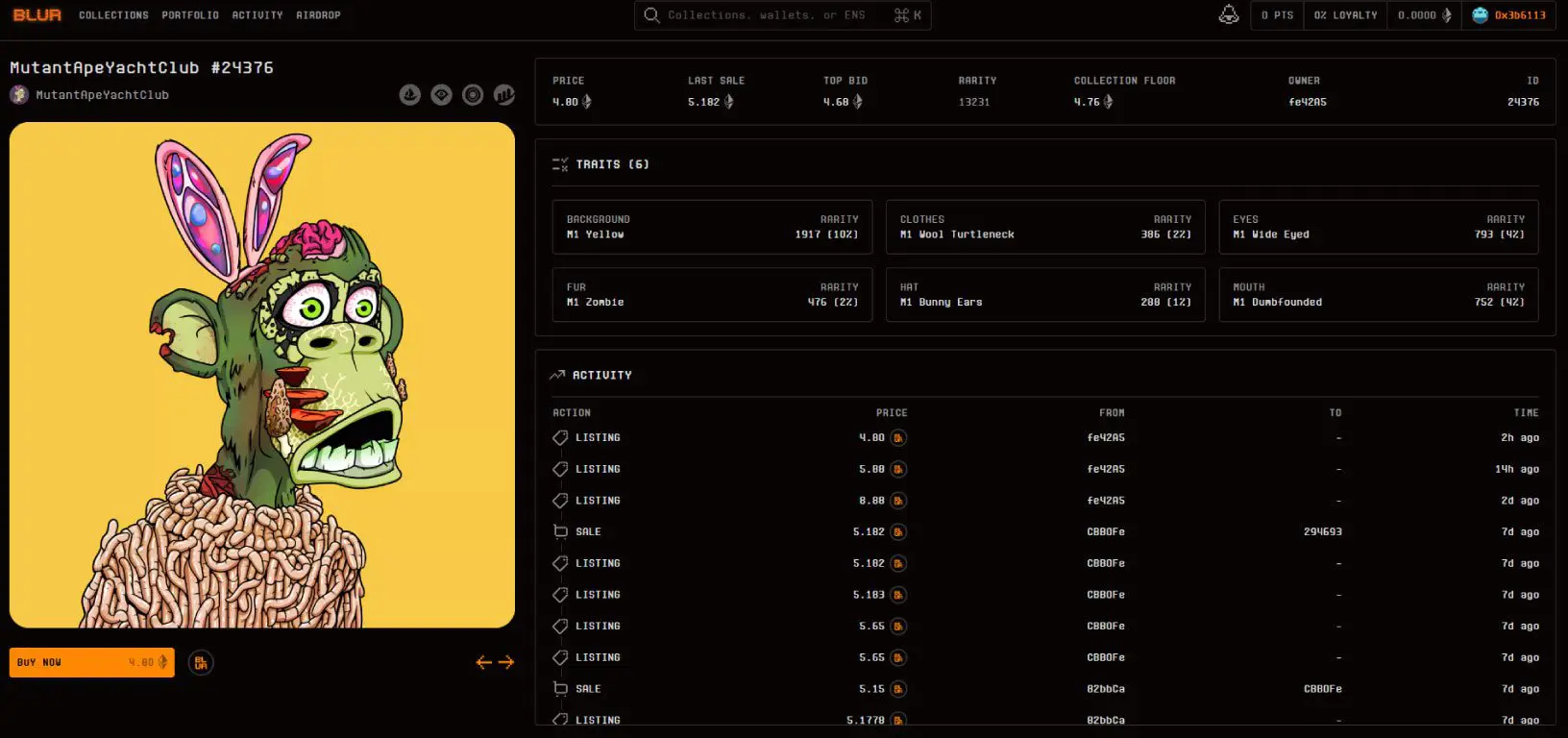 Le collezioni sul Blur NFT marketplace