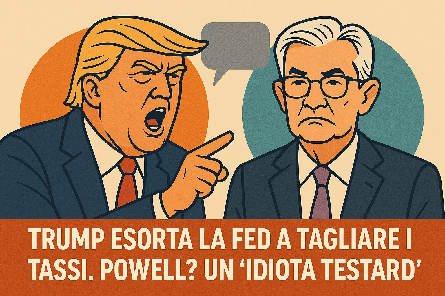 Trump esorta la Fed a tagliare i tassi. Powell? Un 