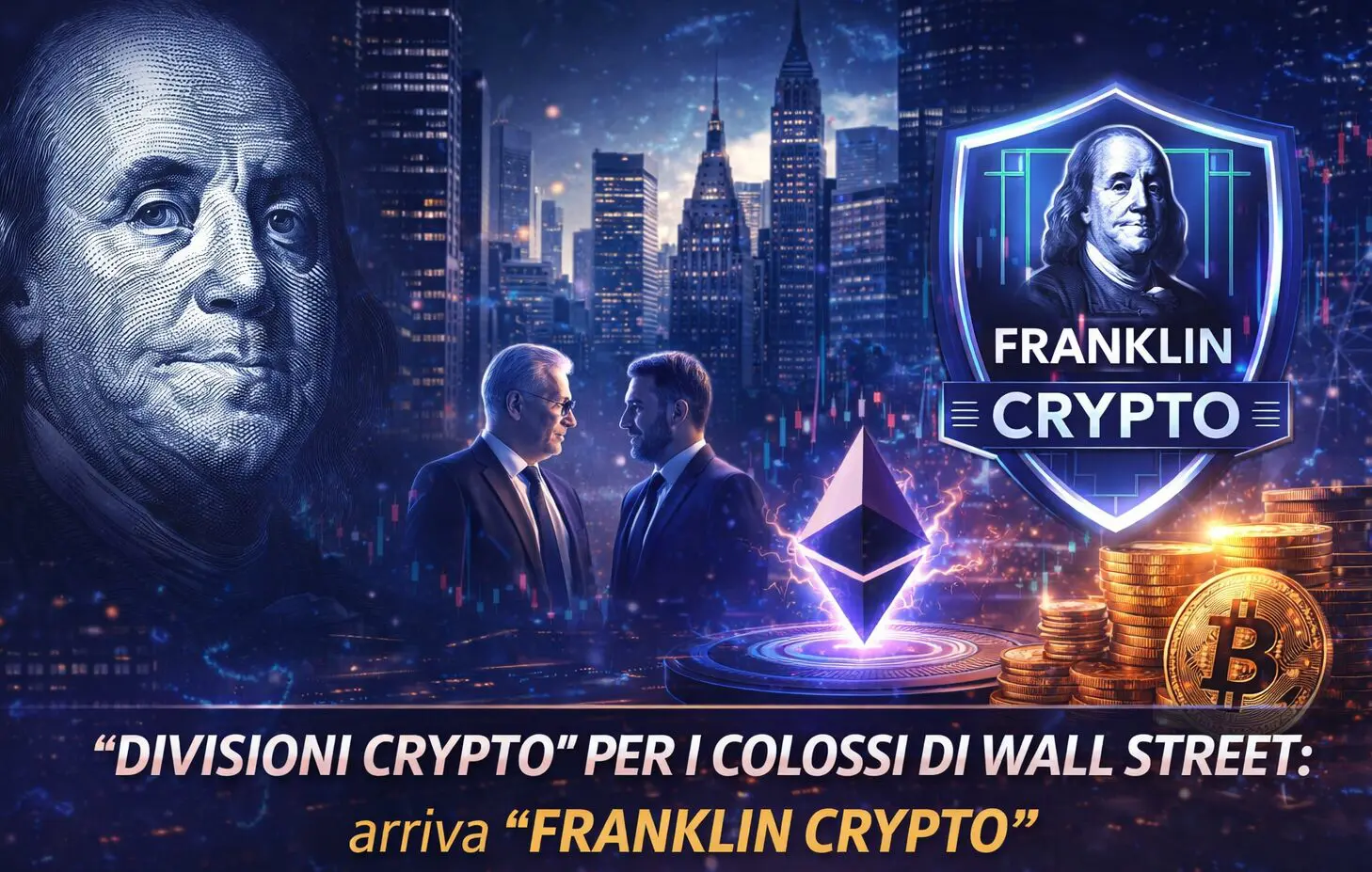 “Divisioni crypto” per i colossi di Wall Street: arriva “Franklin Crypto