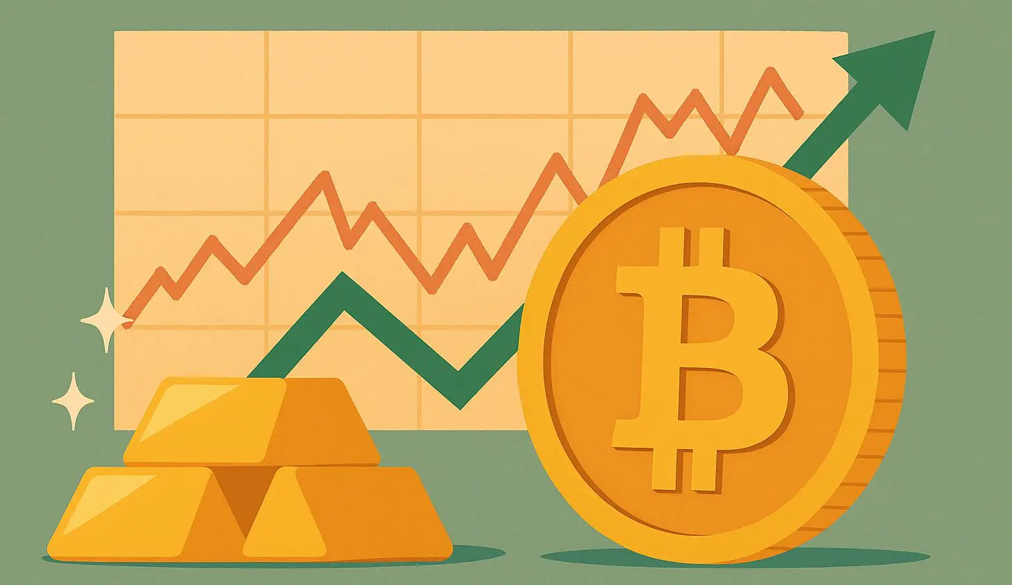 Mentre Wall Street trema, Bitcoin e oro volano