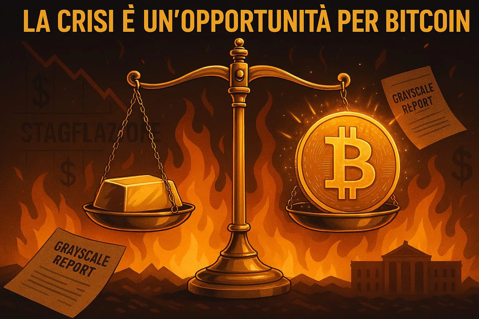 Grayscale: “La CRISI è un’OPPORTUNITÀ per Bitcoin