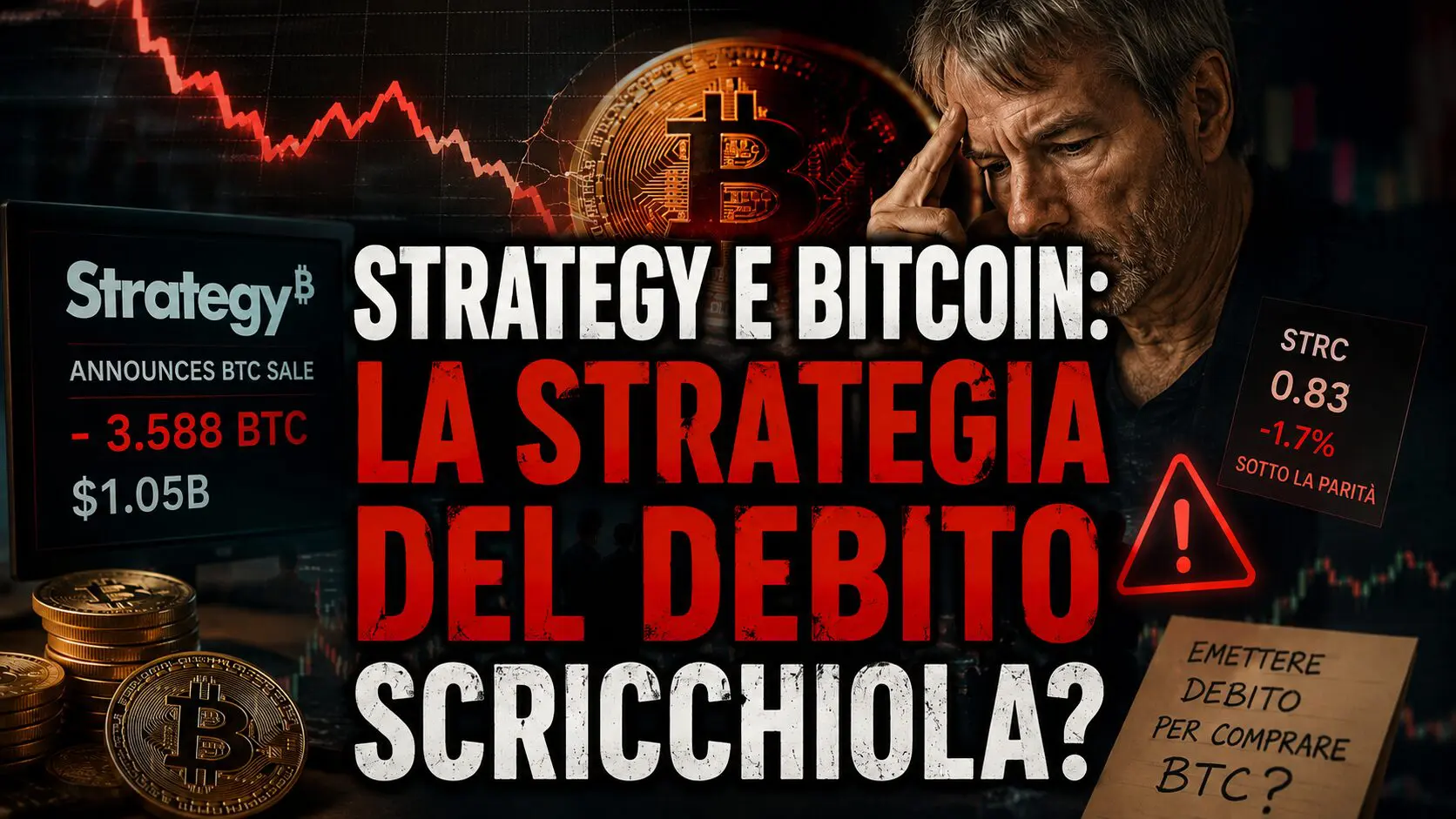 Strategy e Bitcoin: la strategia del debito scricchiola?