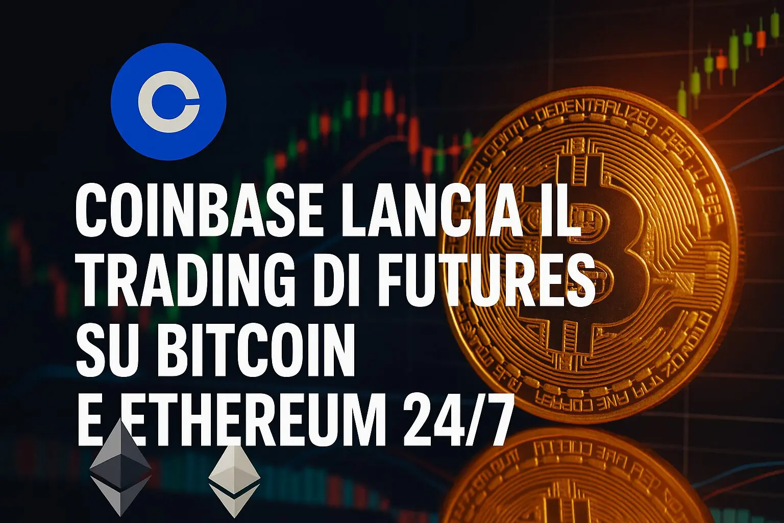Coinbase lancia il trading di Futures su Bitcoin e Ethereum 24/7