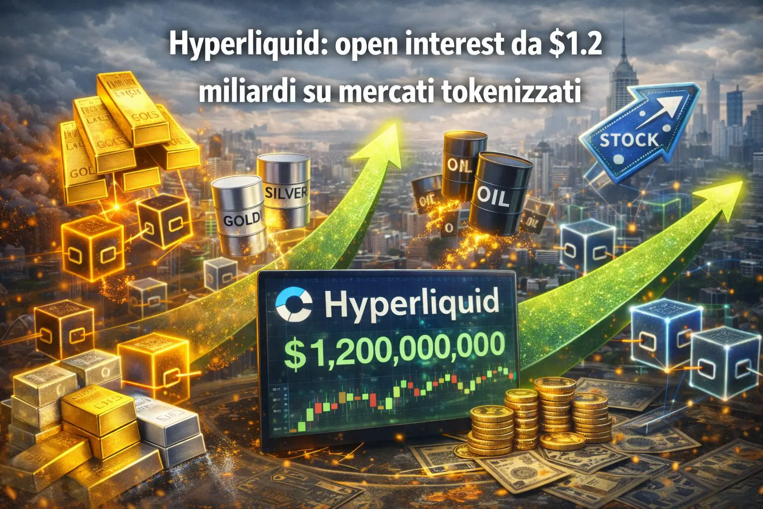 Hyperliquid: open interest da $1.2 miliardi su mercati tokenizzati
