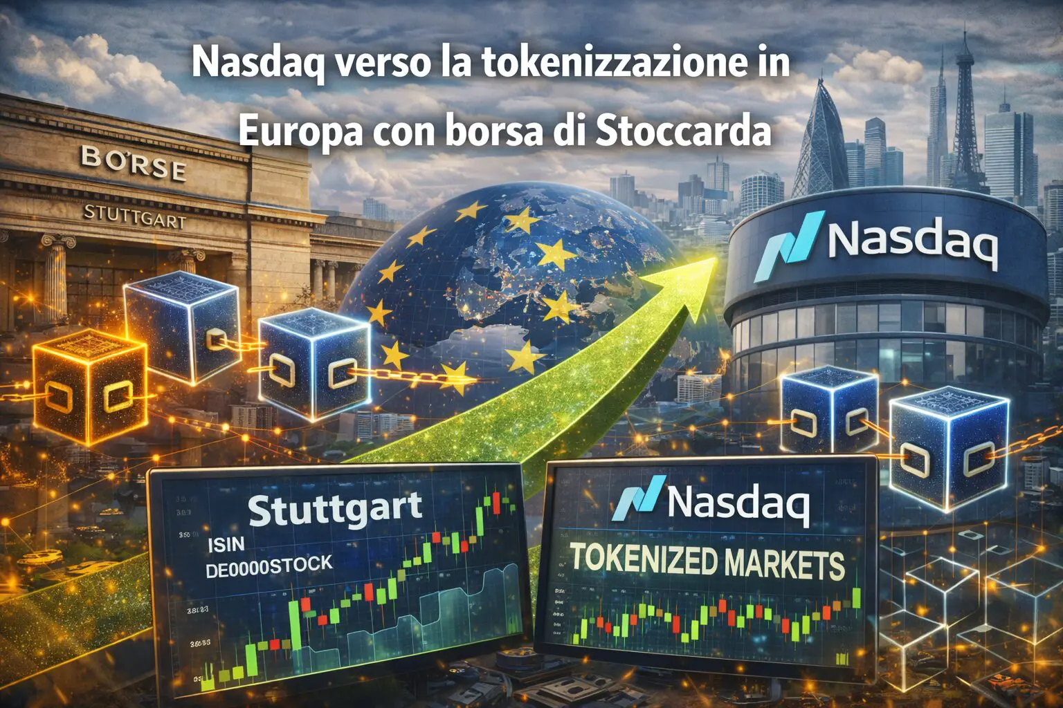 Nasdaq verso la tokenizzazione in Europa con borsa di Stoccarda