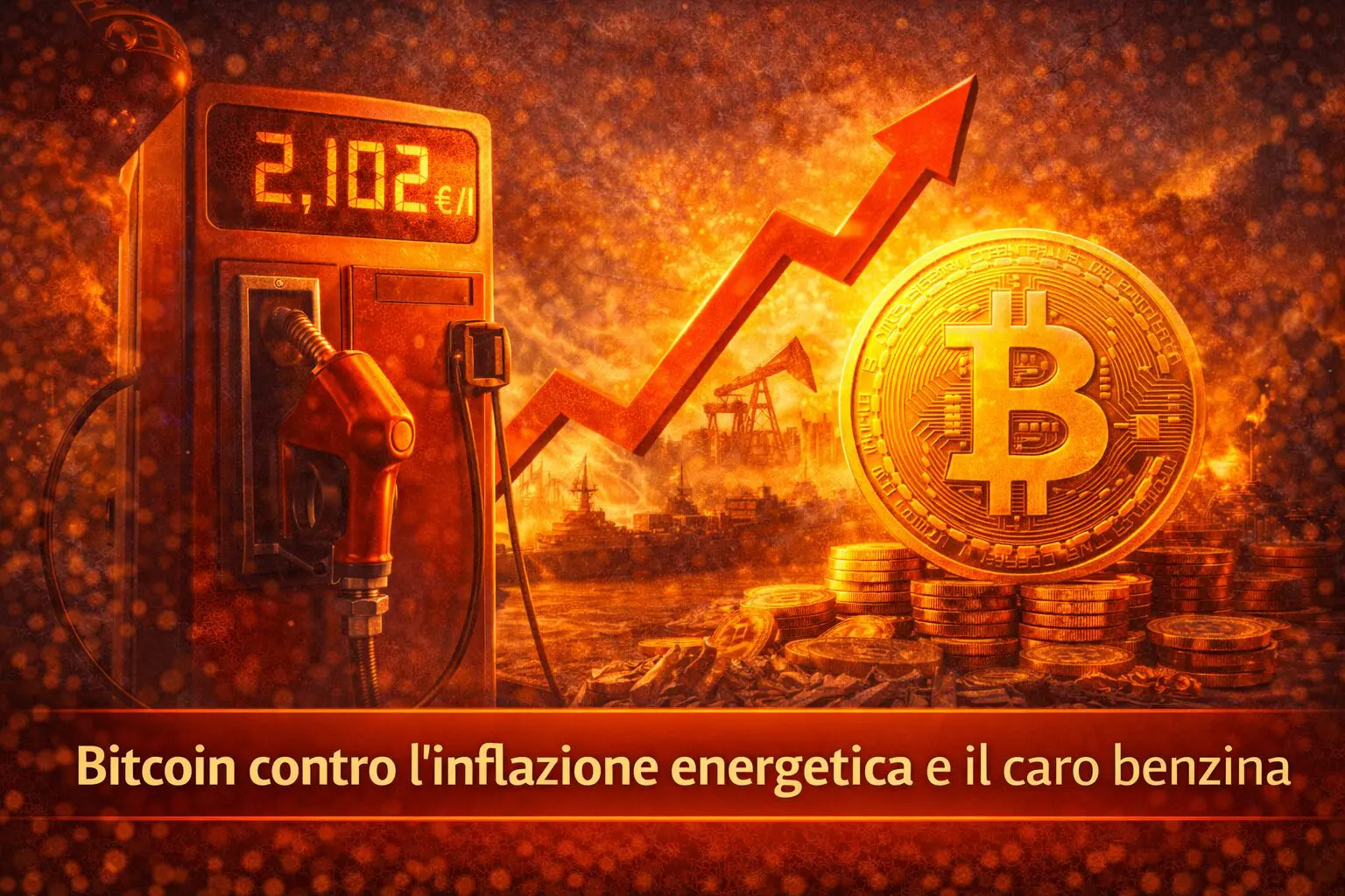 Bitcoin contro l’inflazione energetica e il caro benzina
