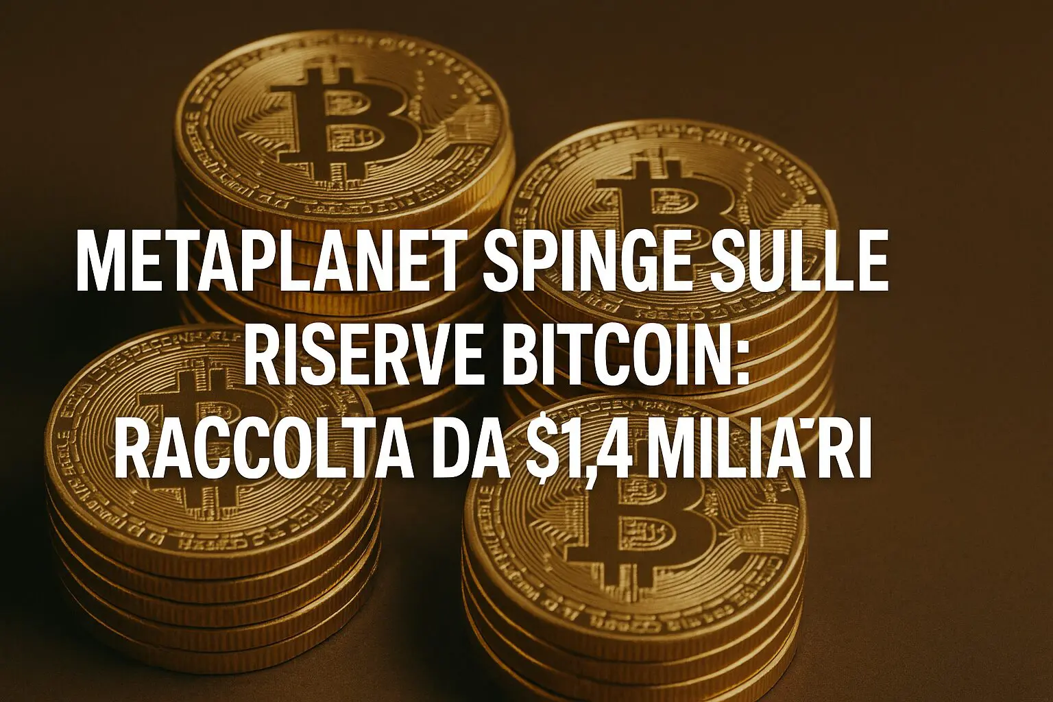 Metaplanet spinge sulle riserve Bitcoin: Raccolta da $1.4 miliardi