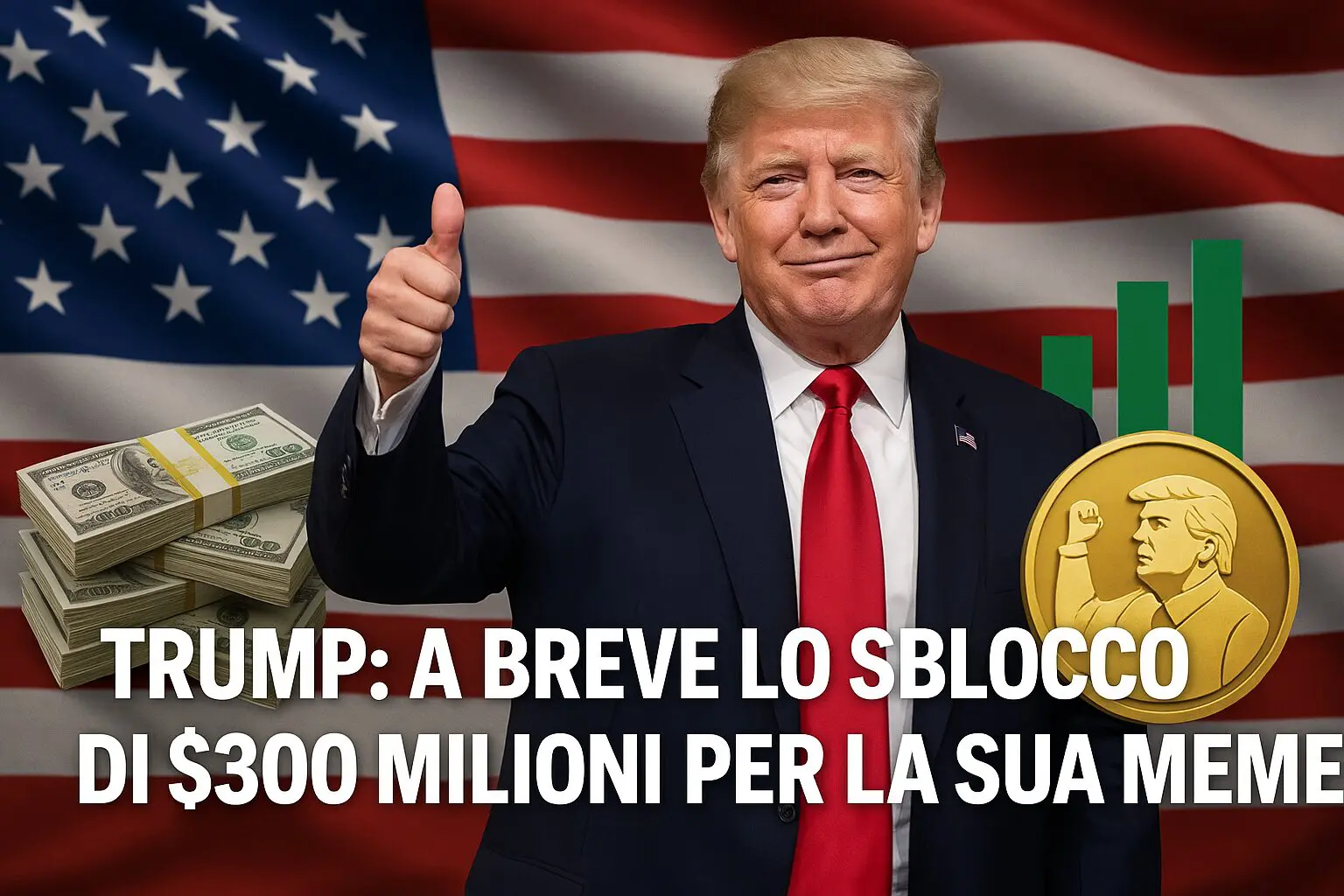 Trump: A breve lo sblocco di $300 milioni per la sua MEME