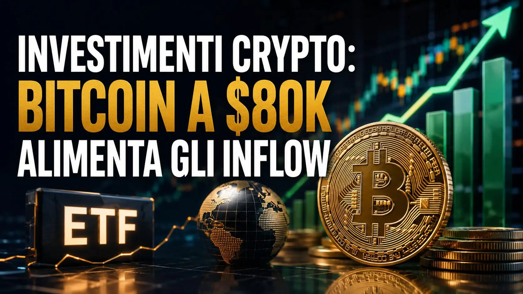 Investimenti crypto: Bitcoin a $80k alimenta gli inflow