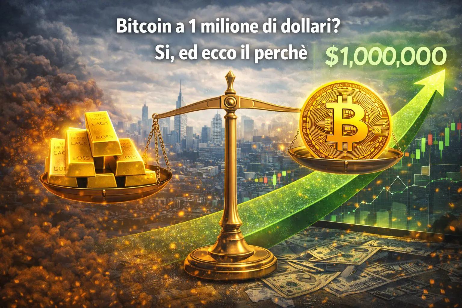 Bitcoin a 1 milione di dollari? Si, ed ecco il perchè