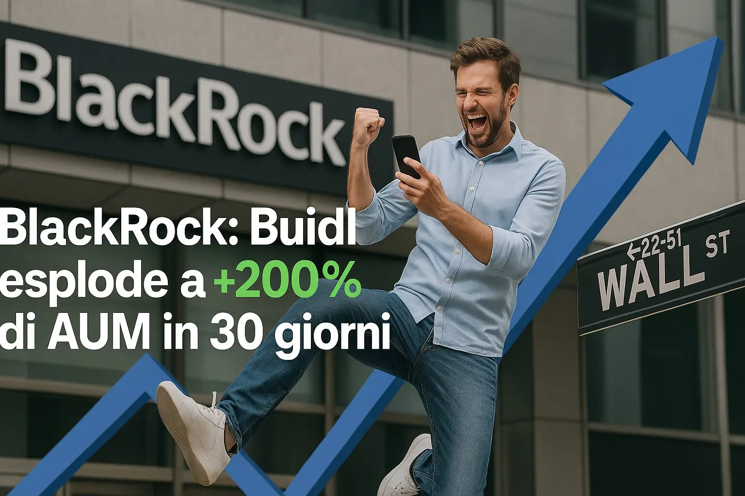 BlackRock: Buidl esplode a +200% di AUM in 30 giorni