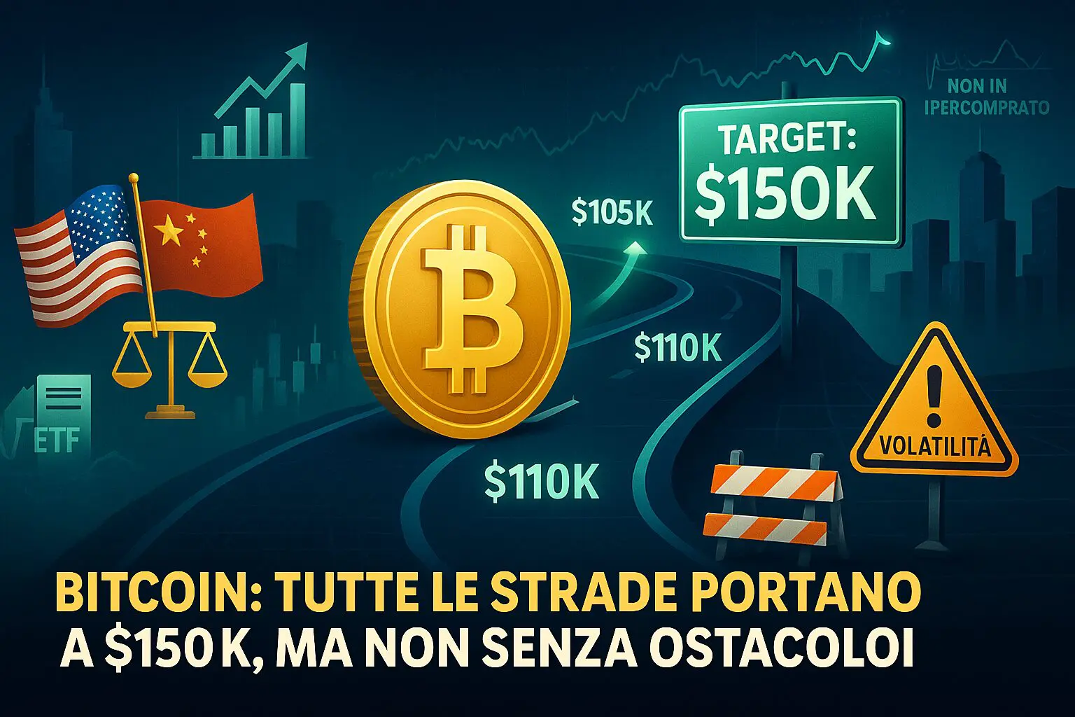 Bitcoin: tutte le strade portano a $150k, ma non senza ostacoli