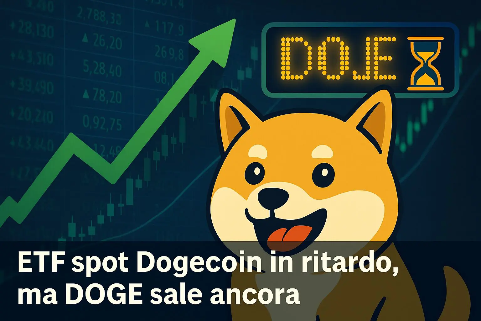 ETF spot Dogecoin in ritardo, ma DOGE sale ancora