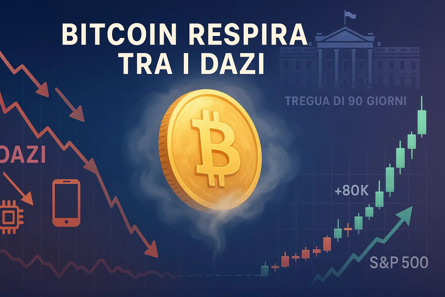 Bitcoin “respira” in giorni di tregua sui dazi