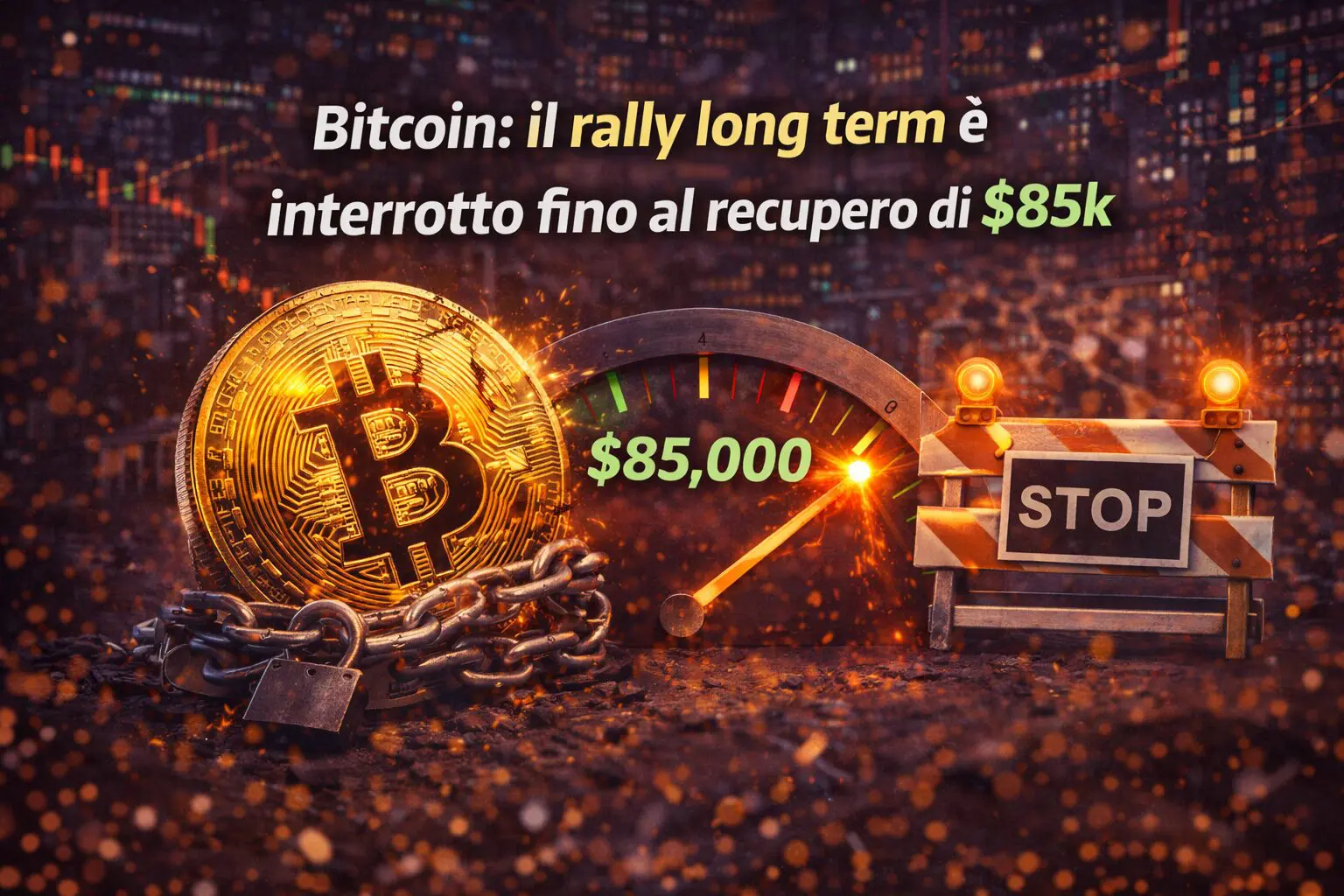 Bitcoin: il rally long term è interrotto fino al recupero di $85k