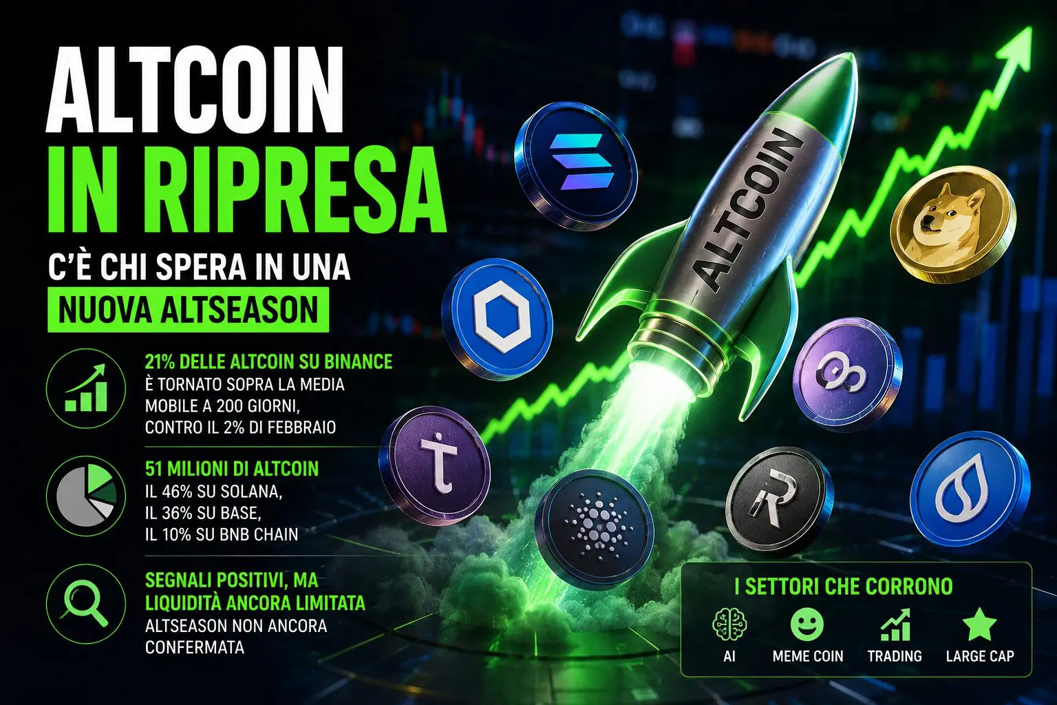 Altcoin in ripresa: c’è chi spera in una nuova altseason