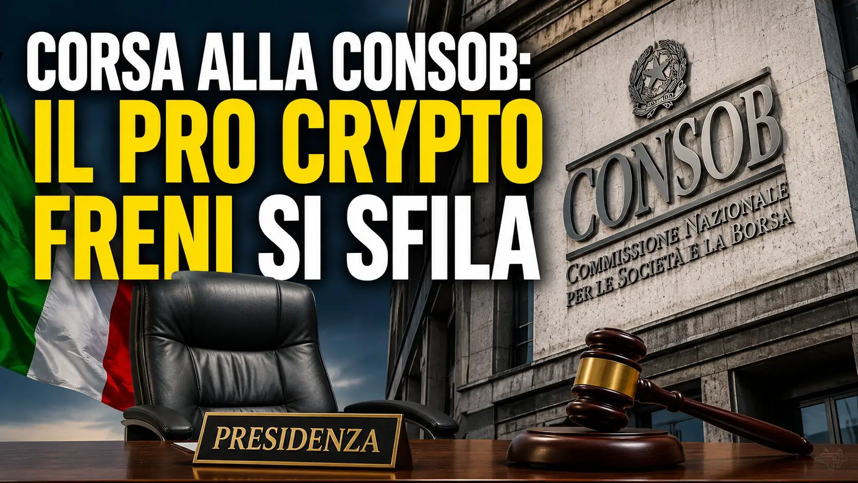 Corsa alla Consob: Freni (pro crypto) si sfila