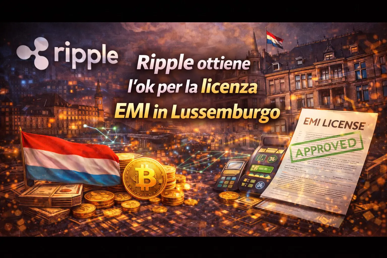 Ripple ottiene l’ok per la licenza EMI in Lussemburgo