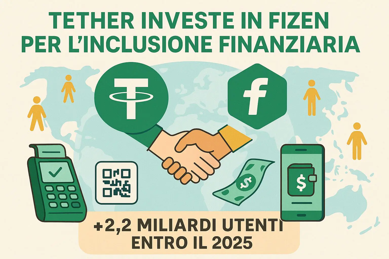 Tether investe in Fizen per promuovere l’inclusione finanziaria