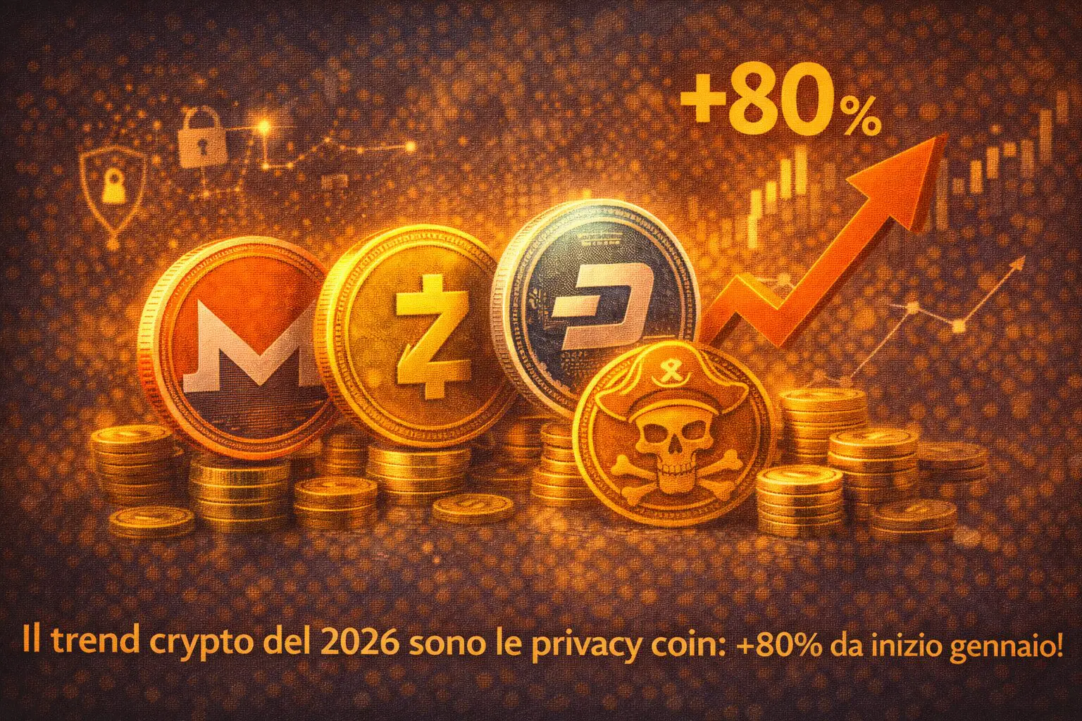 Il trend crypto del 2026 sono le privacy coin: +80% da inizio gennaio!