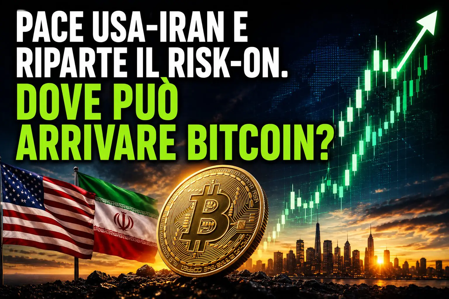 Pace Usa-Iran e riparte il risk-on. Dove può arrivare Bitcoin?