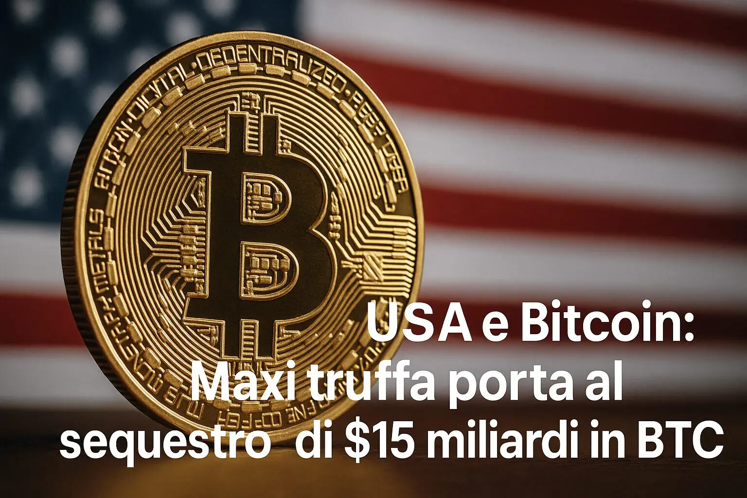 USA e Bitcoin: Maxi truffa porta al sequestro di $15 miliardi in BTC