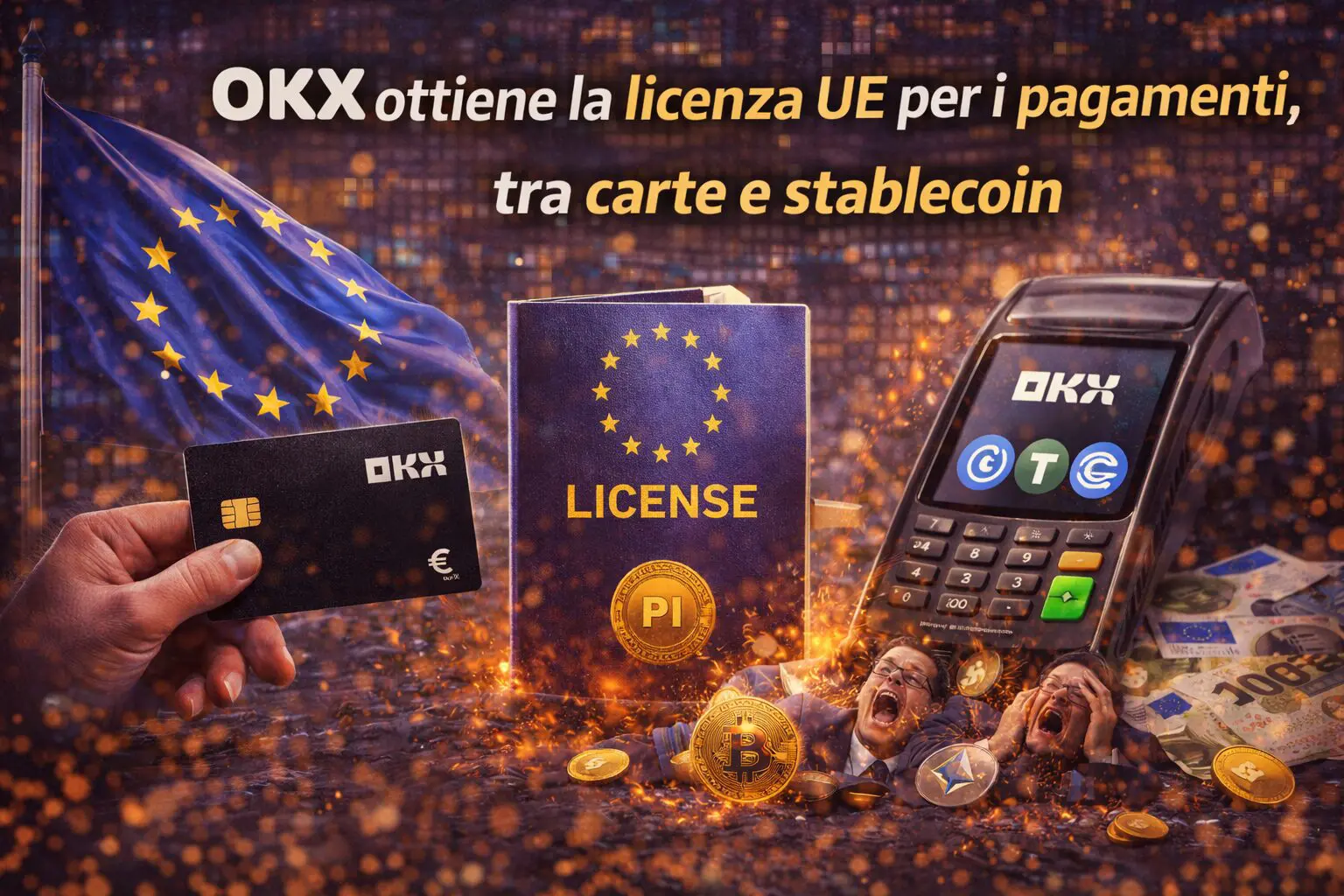 OKX ottiene la licenza UE per i pagamenti, tra carte e stablecoin