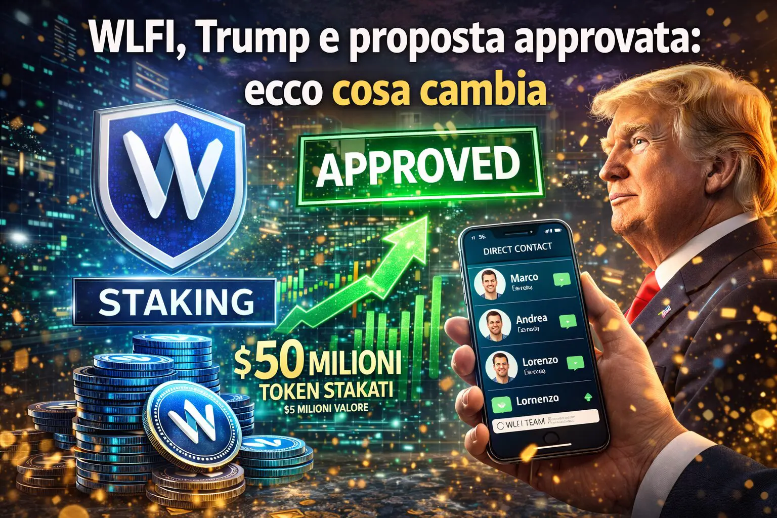 WLFI, Trump e proposta approvata: ecco cosa cambia