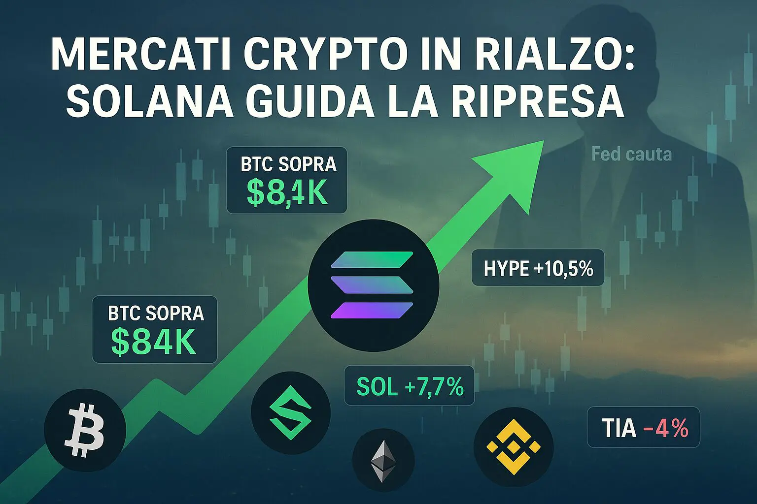 I mercati crypto in RIALZO: qualcosa sta cambiando? 