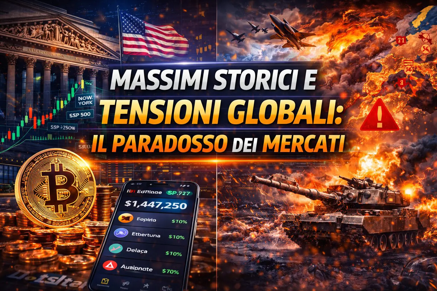 Massimi storici e tensioni globali: il paradosso dei mercati