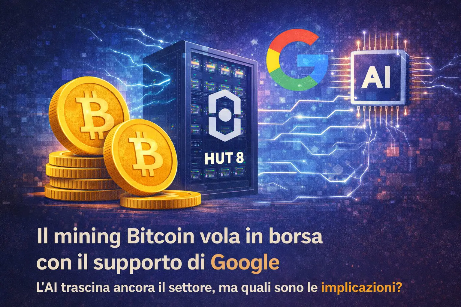 Il mining Bitcoin vola in borsa con il supporto di Google