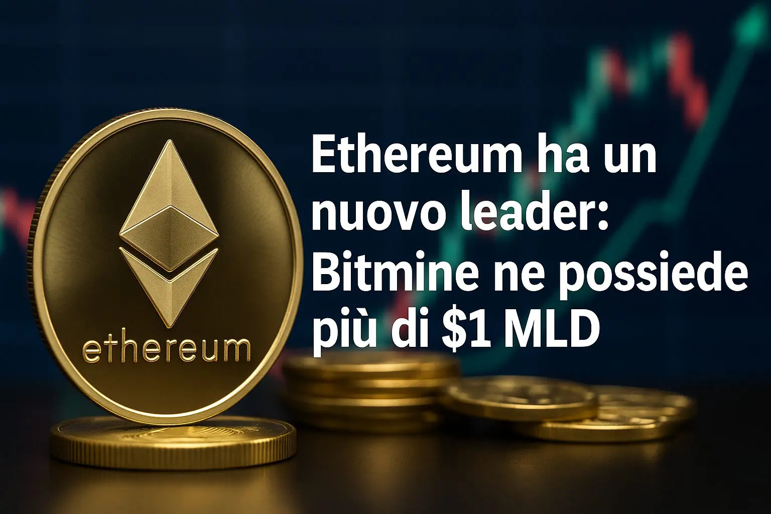 Ethereum ha un nuovo leader: Bitmine ne possiede più di $1 MLD