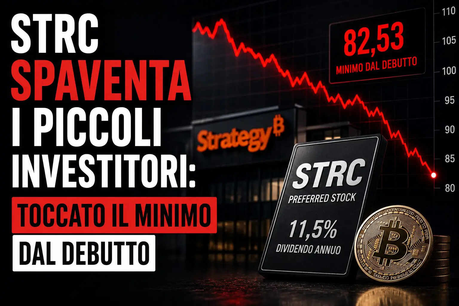 STRC spaventa i piccoli investitori: toccato il minimo dal debutto