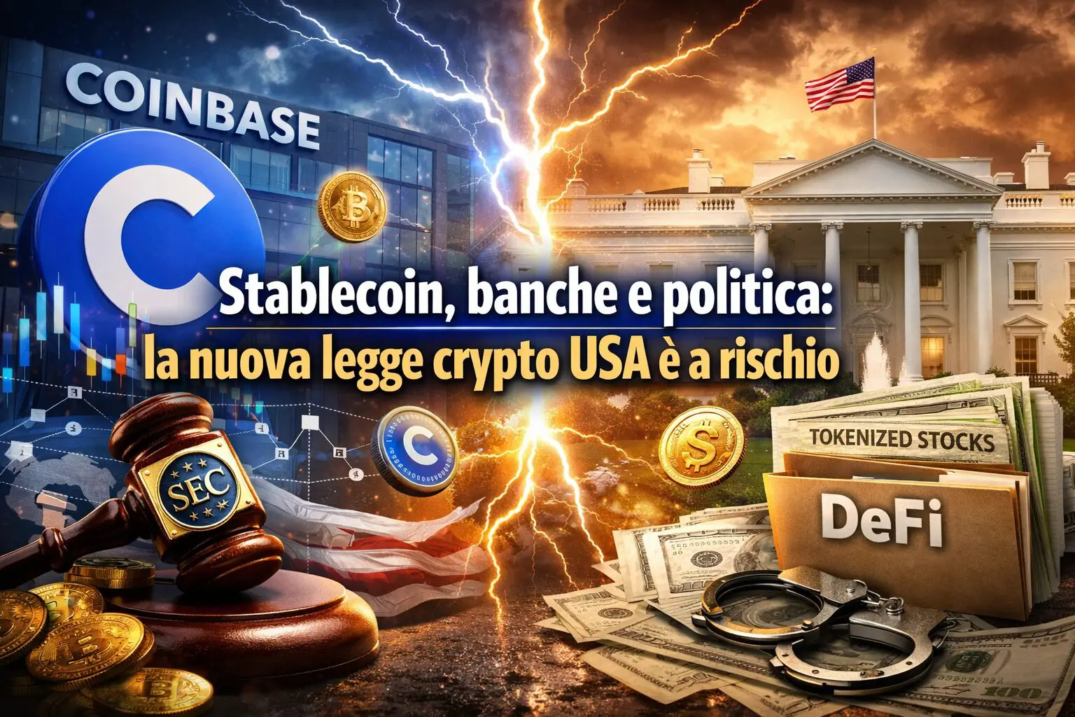 Stablecoin, banche e politica: la nuova legge crypto USA è a rischio
