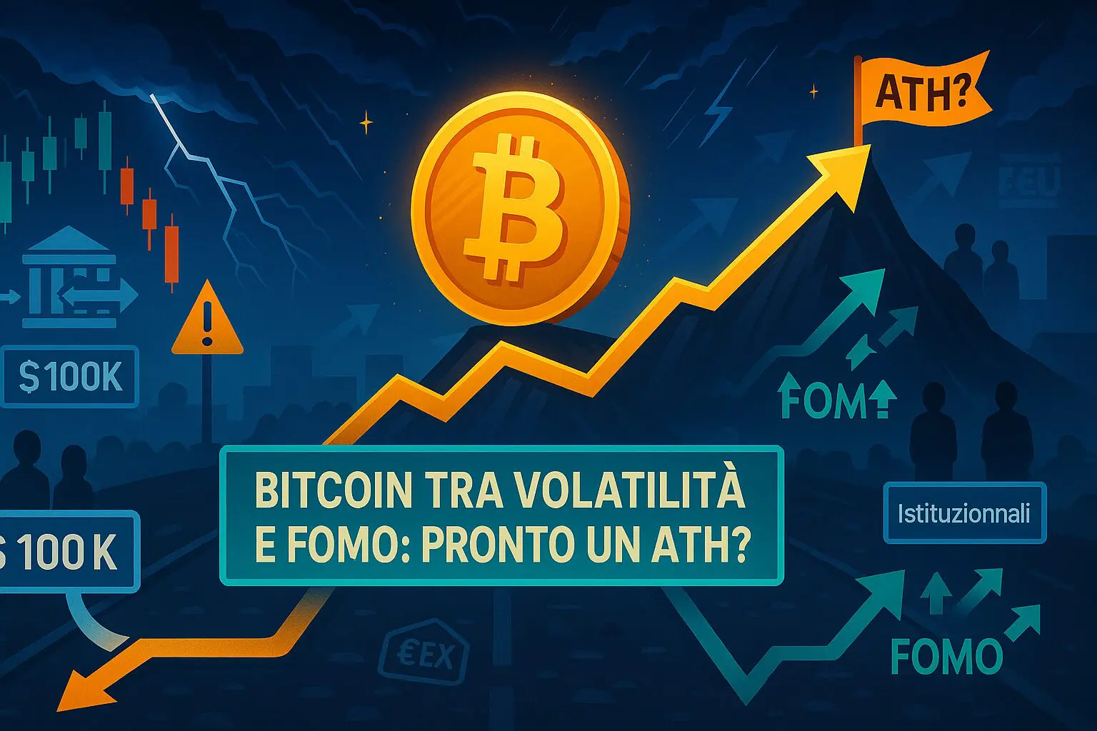 Picco di volatilità per Bitcoin. BTC è pronto a un nuovo ATH? 