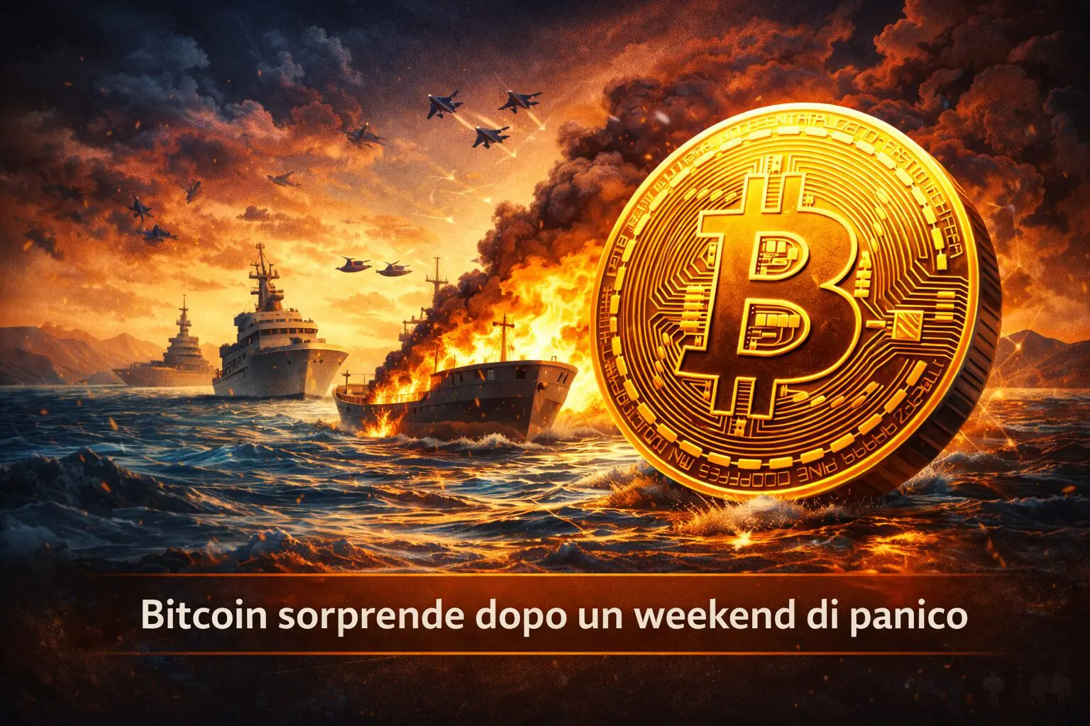Anche Bitcoin “passa” da Hormuz. E per ora sorprende