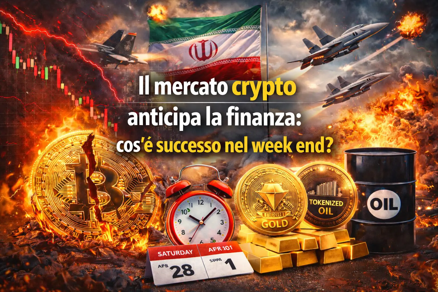 Il mercato crypto anticipa la finanza: cos'é successo nel week end?