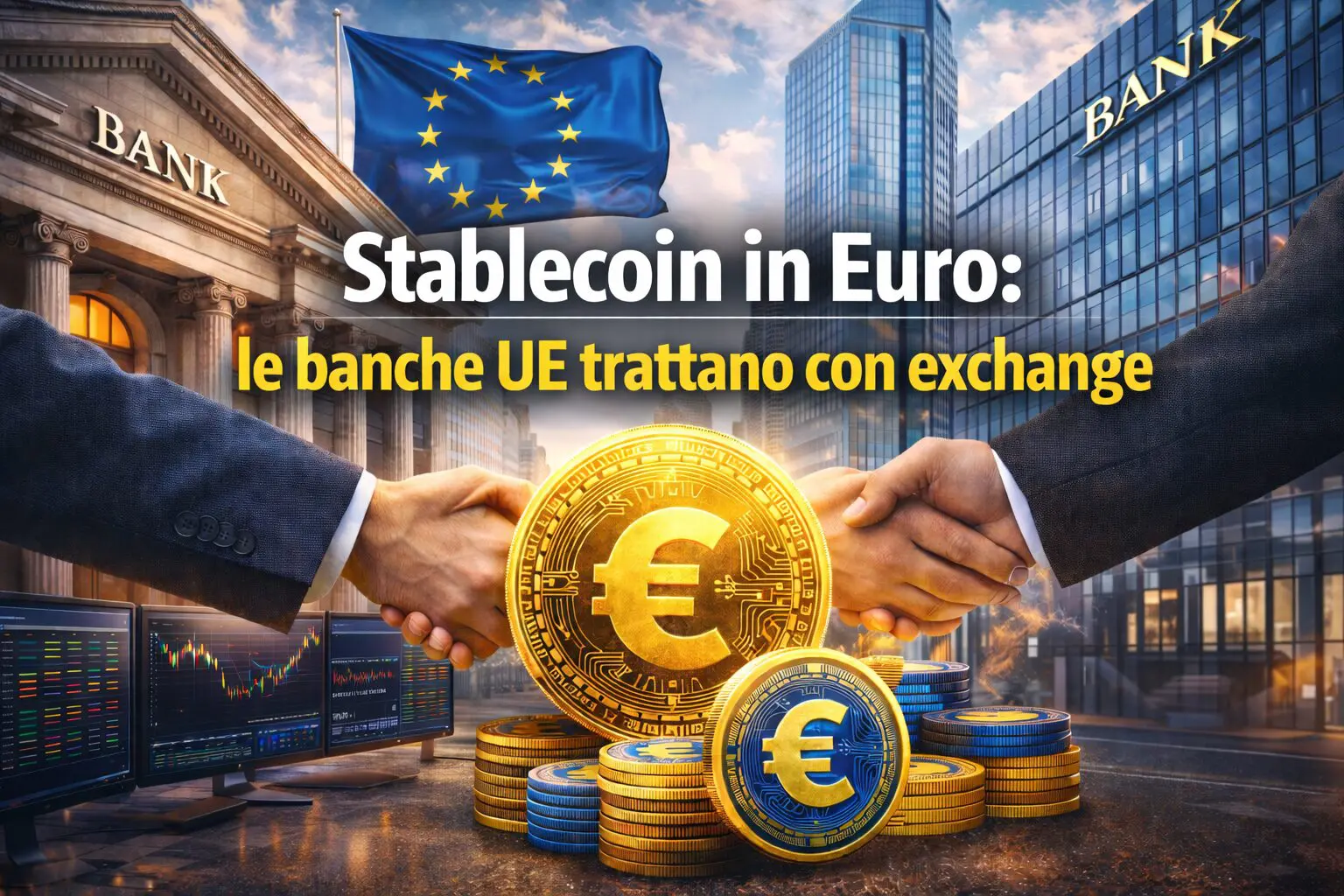 Stablecoin in Euro: le banche UE trattano con exchange