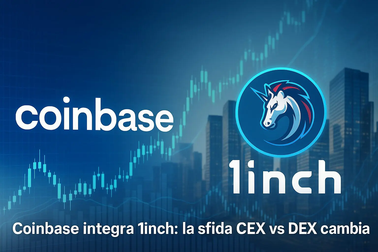 Coinbase integra 1inch: la sfida CEX vs DEX cambia volto
