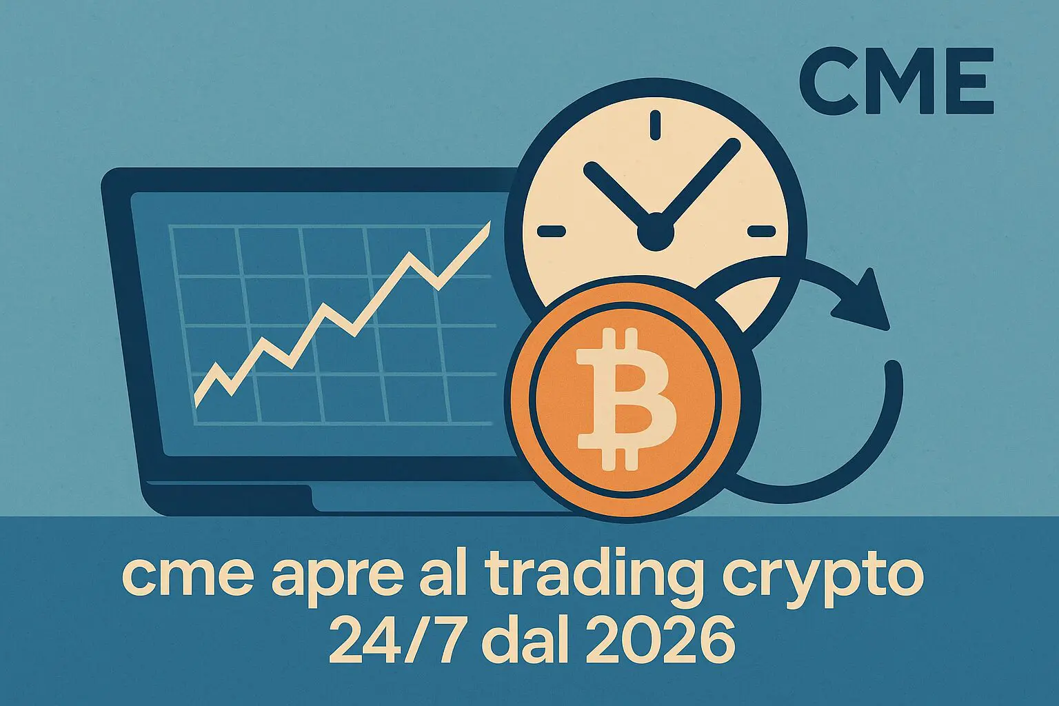 Il CME apre al trading crypto 24/7 dal 2026