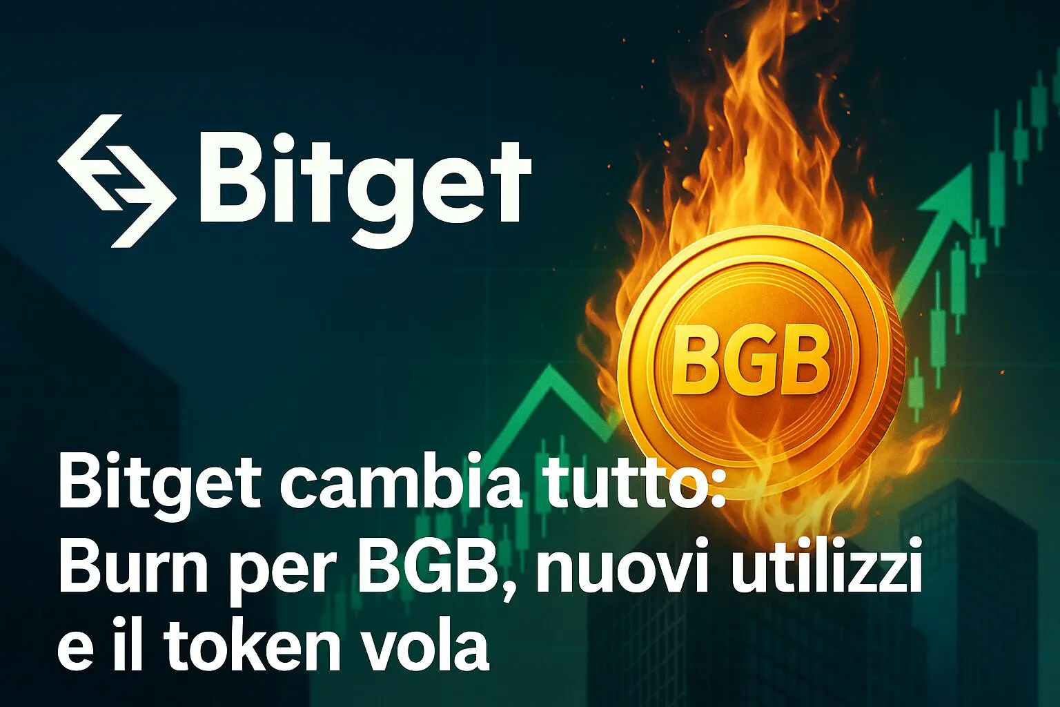 Bitget cambia tutto: Burn per BGB, nuovi utilizzi e il token vola