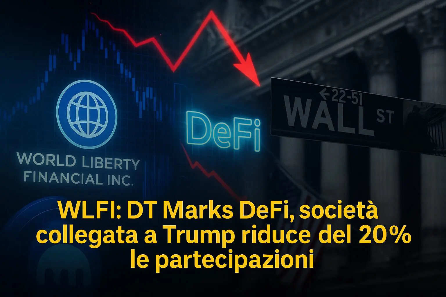 WLFI: La società di Trump riduce del 20% le partecipazioni