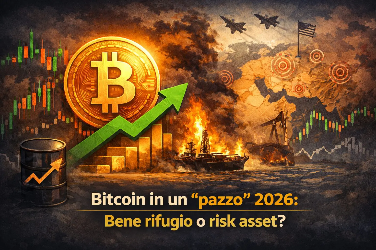 Bitcoin in un “pazzo” 2026: bene rifugio o risk asset?