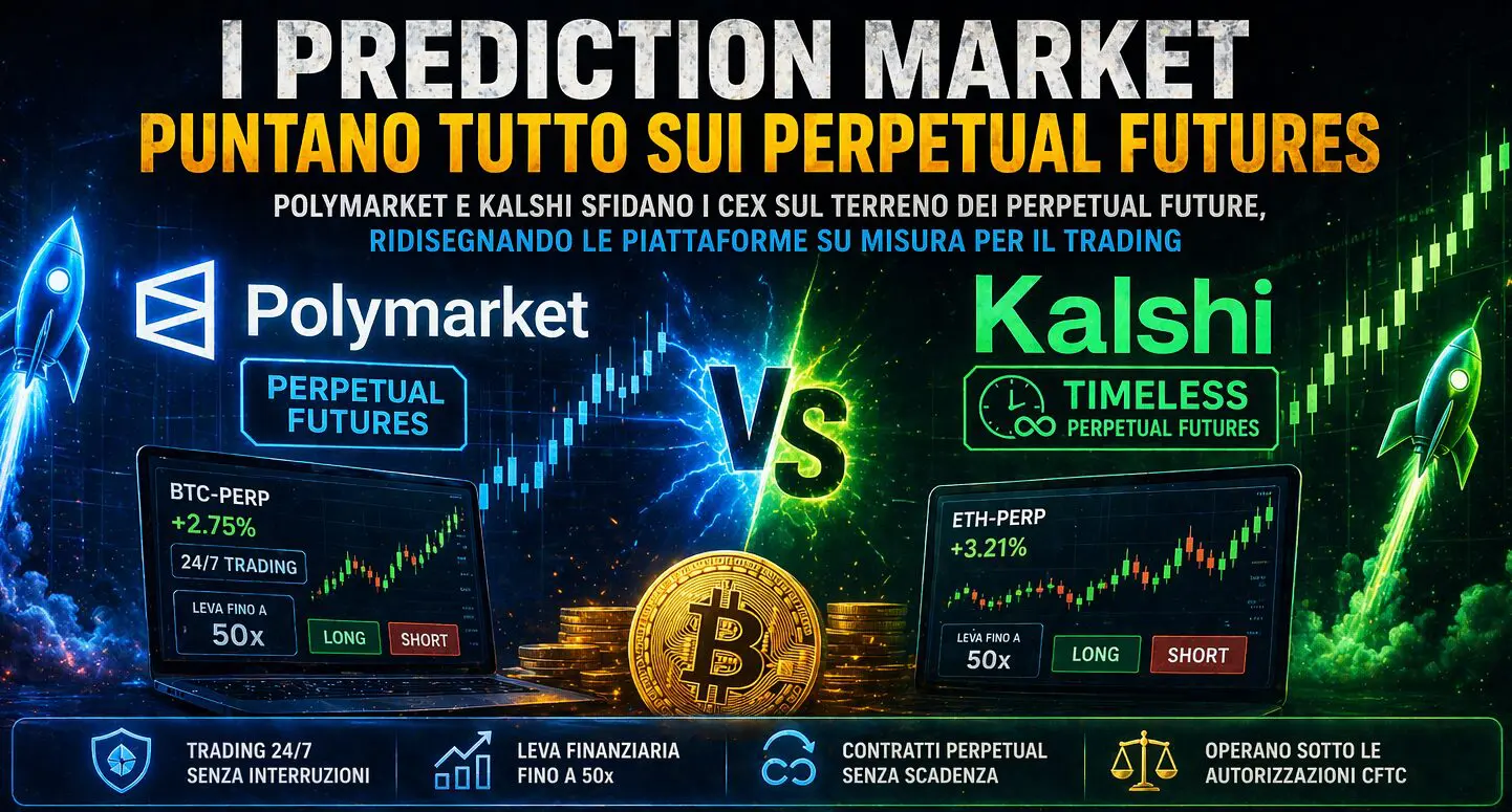 I prediction market puntano tutto sui perpetual futures