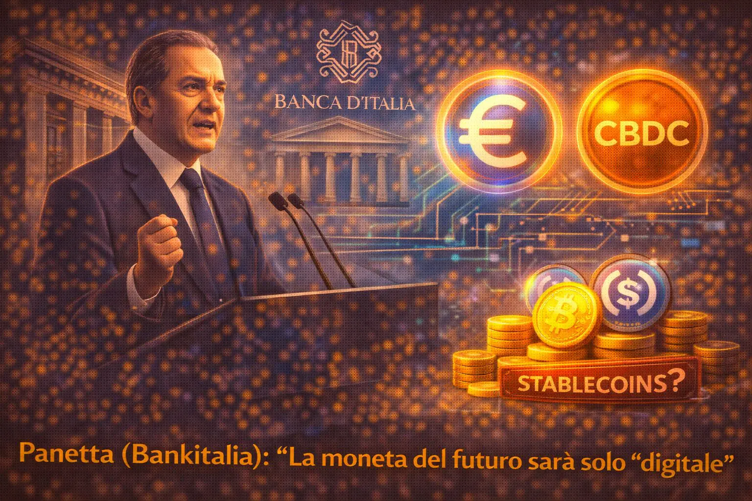 Panetta (Bankitalia): “La moneta del futuro sarà 'solo digitale’”